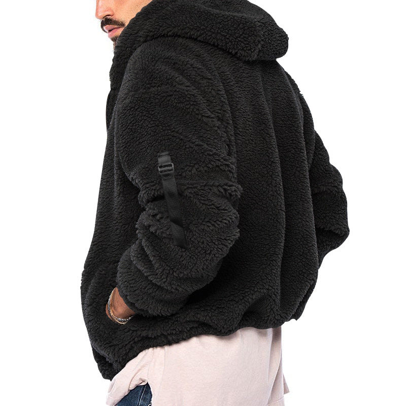 Men's Winter New Double-sided Bejirog Warm Hooded Zipper Casual Jacket