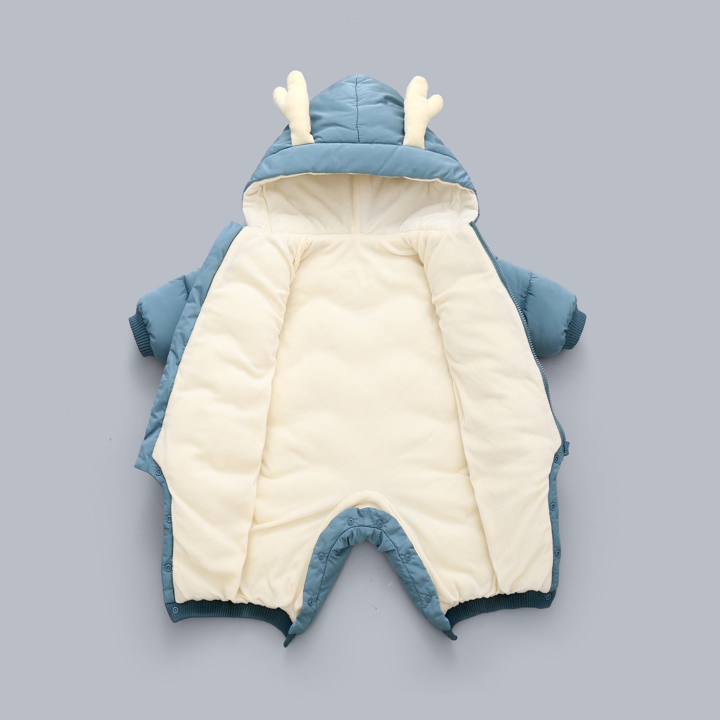 Baby Winter Snowsuit Plus Velvet Thick Baby Boys Jumpsuit 0-3 Years Newborn Romper