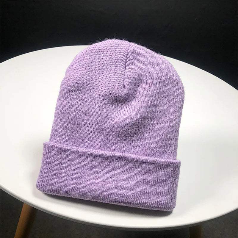 Winter Hats for Women Men Beanies Knitted Solid