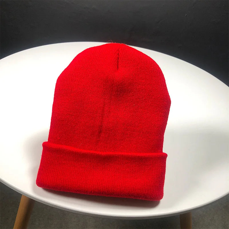 Winter Hats for Women Men Beanies Knitted Solid