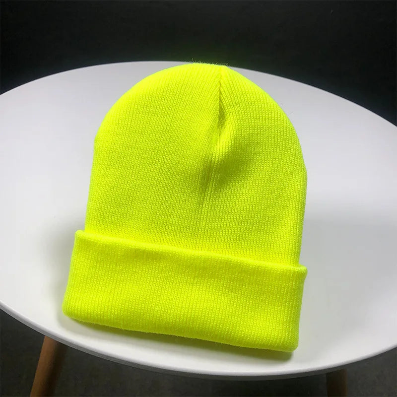 Winter Hats for Women Men Beanies Knitted Solid