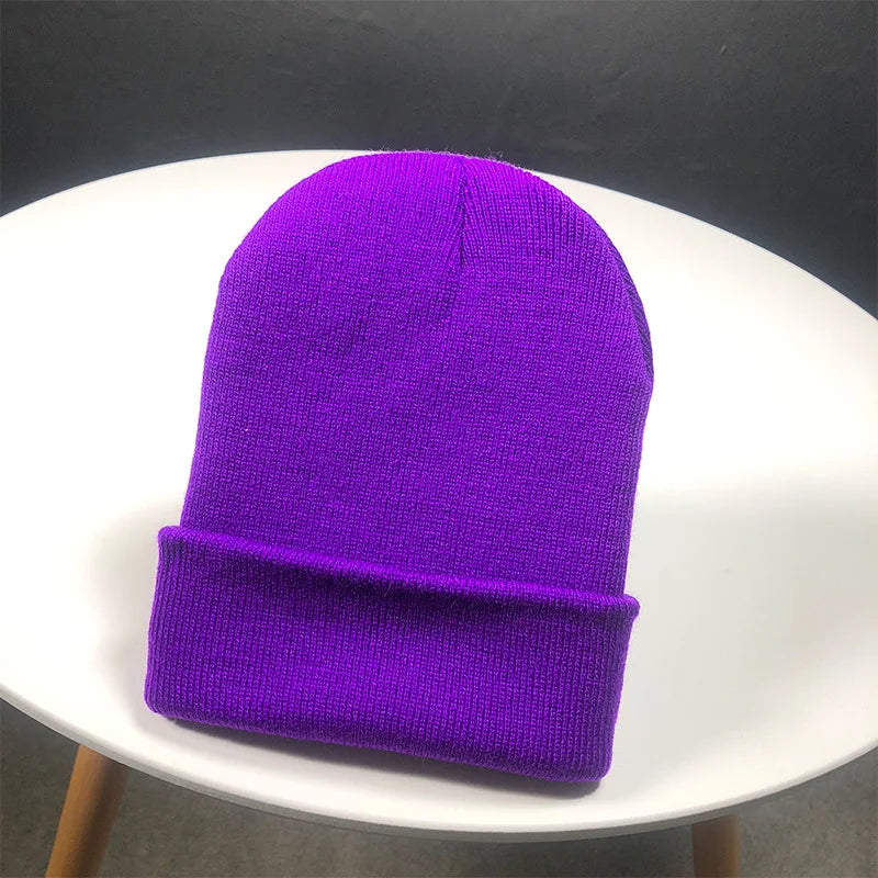 Winter Hats for Women Men Beanies Knitted Solid