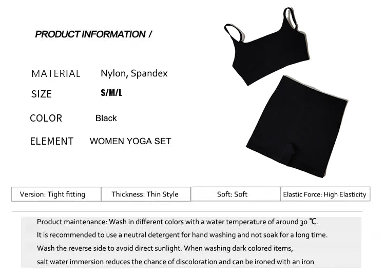 WAREBALL Seamless Yoga Set Female Women's Crop Top Bra Leggings 2PCS Women Outfit