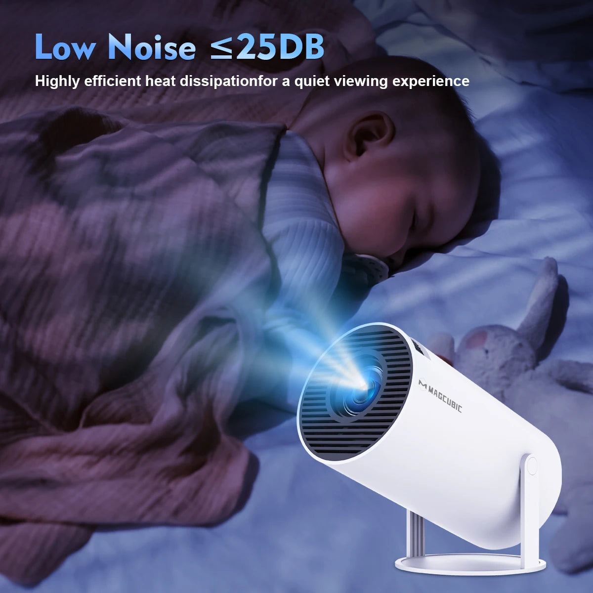 Projector Android 11 4K 1280*720P HY300 Dual Wifi 260ANSI 180°flexible BT5.0 Cinema Outdoor Portable Projetor