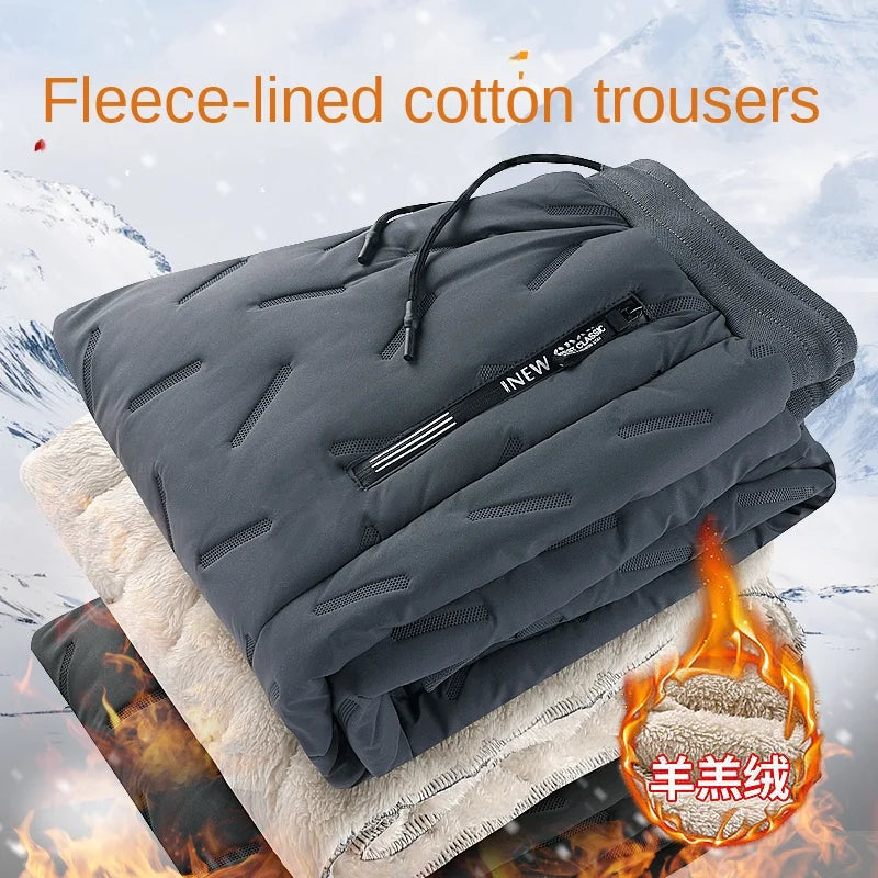 Winter Sweatwear Men Plush Thick Fleece Sweatpant