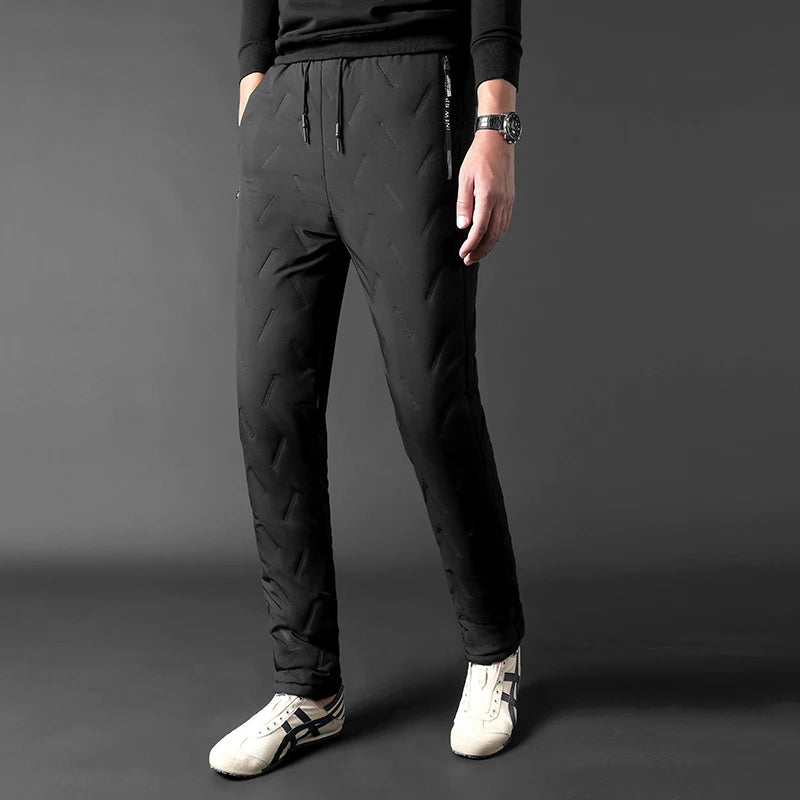 Winter Sweatwear Men Plush Thick Fleece Sweatpant