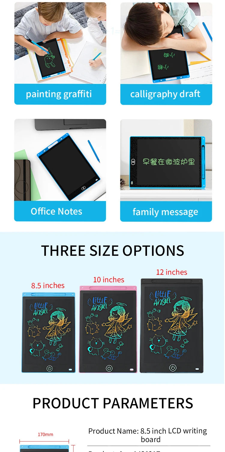 8.5-Inch Color LCD Handwriting Drawing Board For Puzzle Portable Home Graffiti Small Blackboard