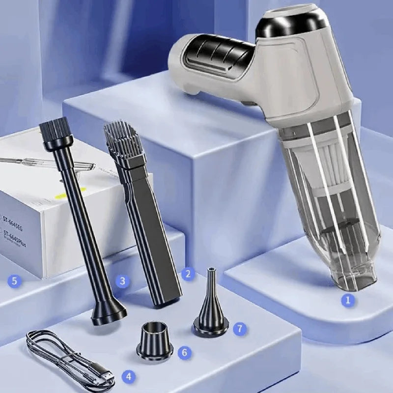 Car Vacuum Cleaner Strong Suction Cleaning Mini Machine Wireless Portable Handhled Blower